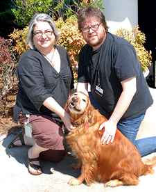 Darby, Jenn Barton and John Harris