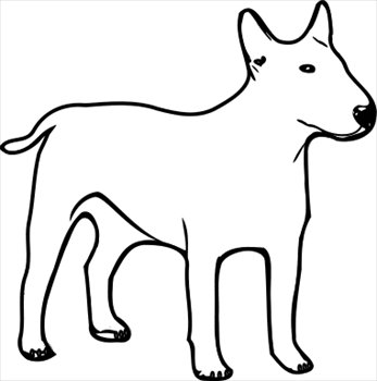 Dog outline
