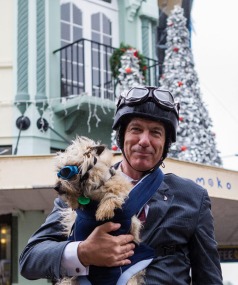 Dr. Alistair Humphrey and his talented singing dog Chester, an 8 year old Cairn Terrier.  Photo by David Walker/Fairfax