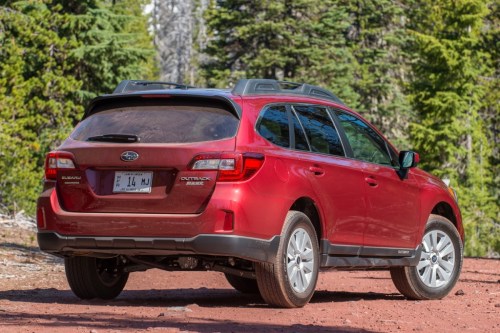 The Subaru Outback - "If you live in a cold climate and have an outdoorsy dog that likes being in wintry conditions, the Outback's superior traction and surefootedness will keep you and Fido safe and secure as you tread over snowy terrain. Additionally, the Outback's wagon configuration makes for plenty of room in the cargo area. A wide, low load floor and an optional pet barrier round out the amenities. Subaru also has many pet-friendly accessories."