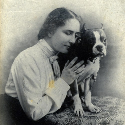 Helen Keller with companions